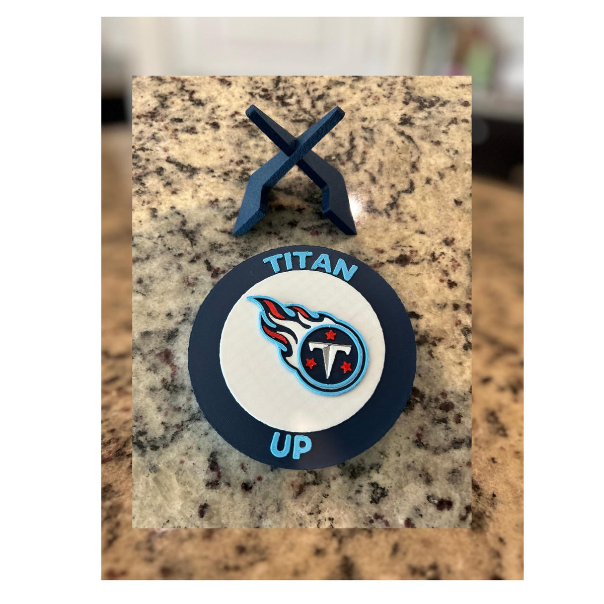 Tennessee Titans 3D Printed Desk Display | Stash Box, NFL Fan Decor