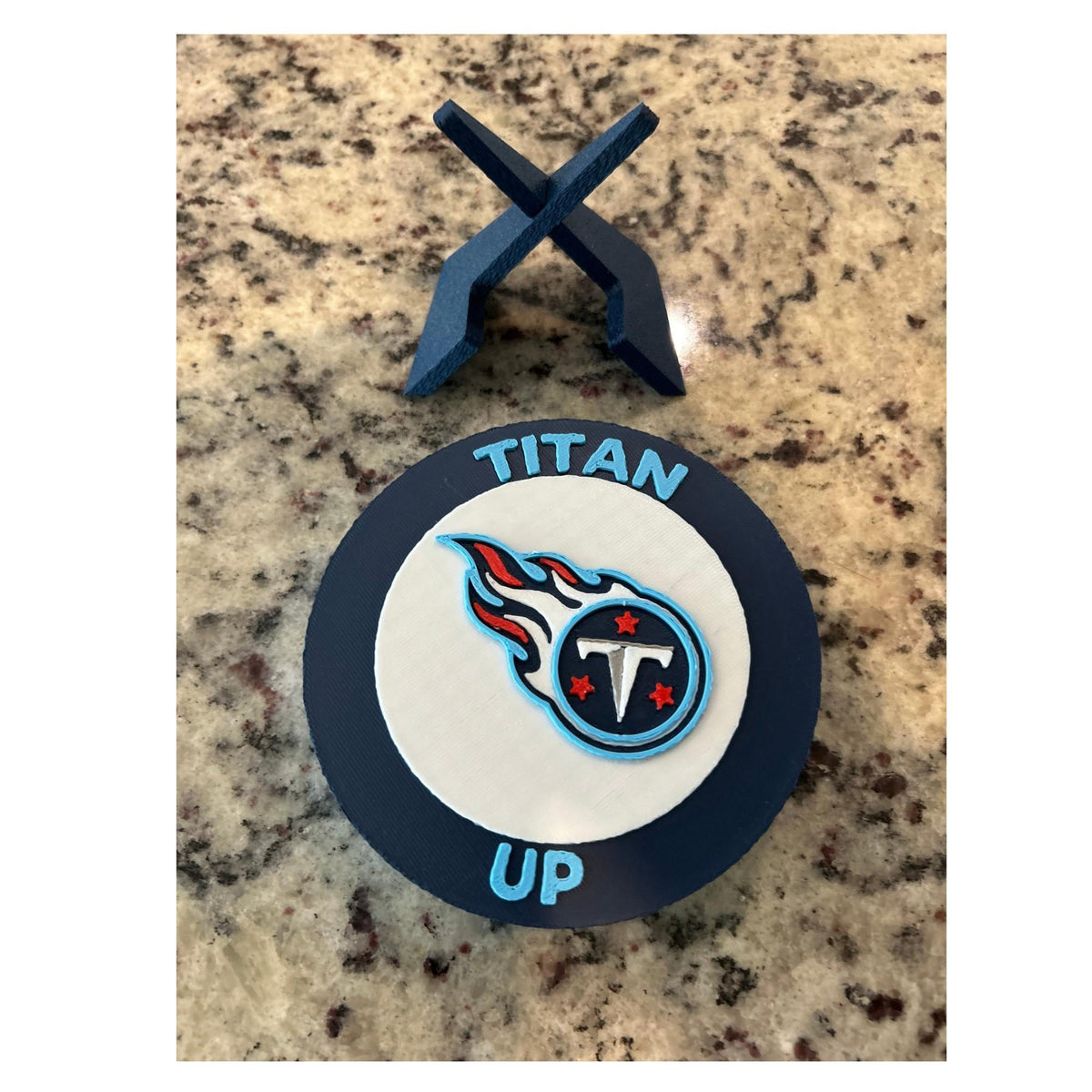 Tennessee Titans 3D Printed Desk Display | Stash Box, NFL Fan Decor