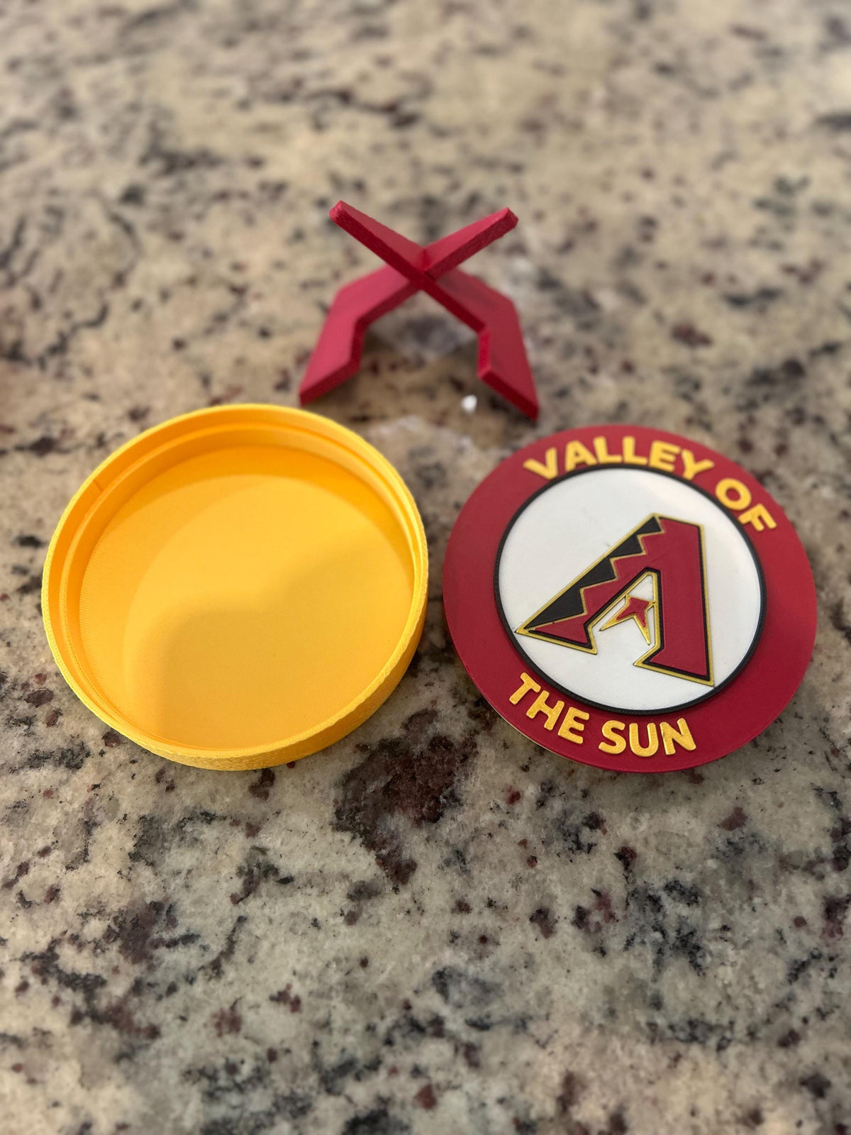 3D Printed Arizona Diamondbacks Desk Display | MLB Fan Stash Box (Personalized)
