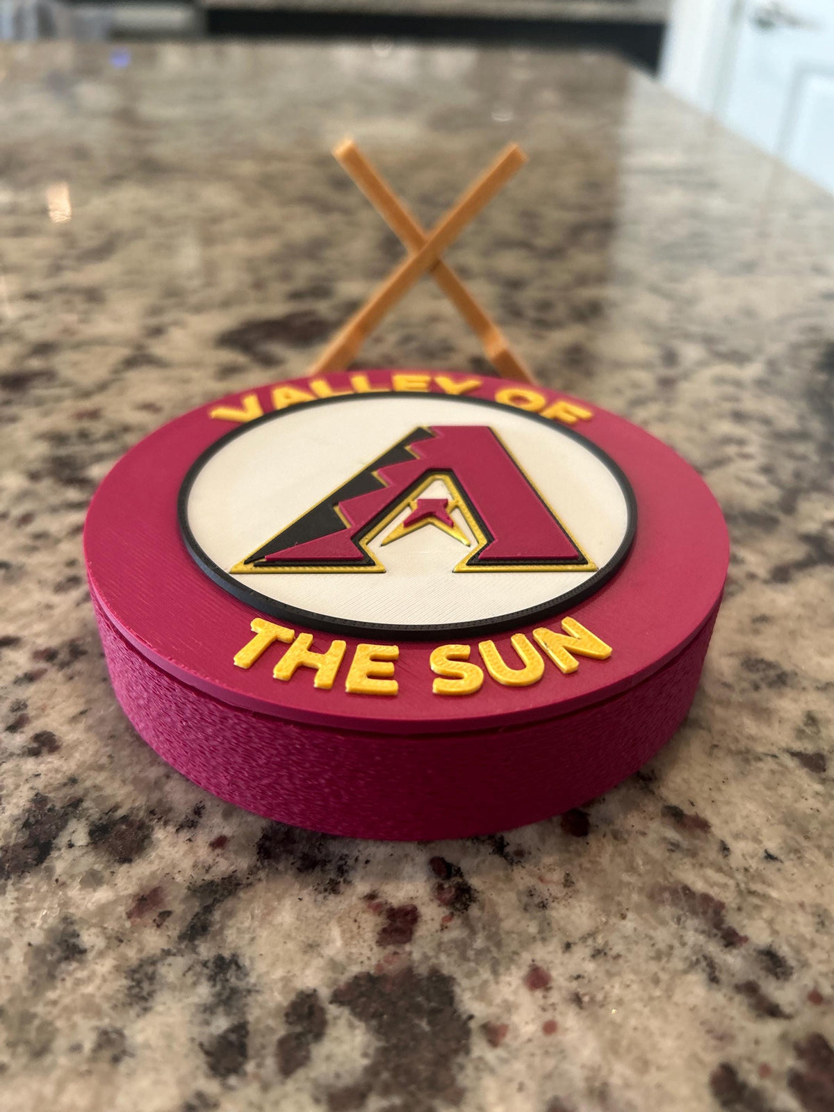 3D Printed Arizona Diamondbacks Desk Display | MLB Fan Stash Box (Personalized)