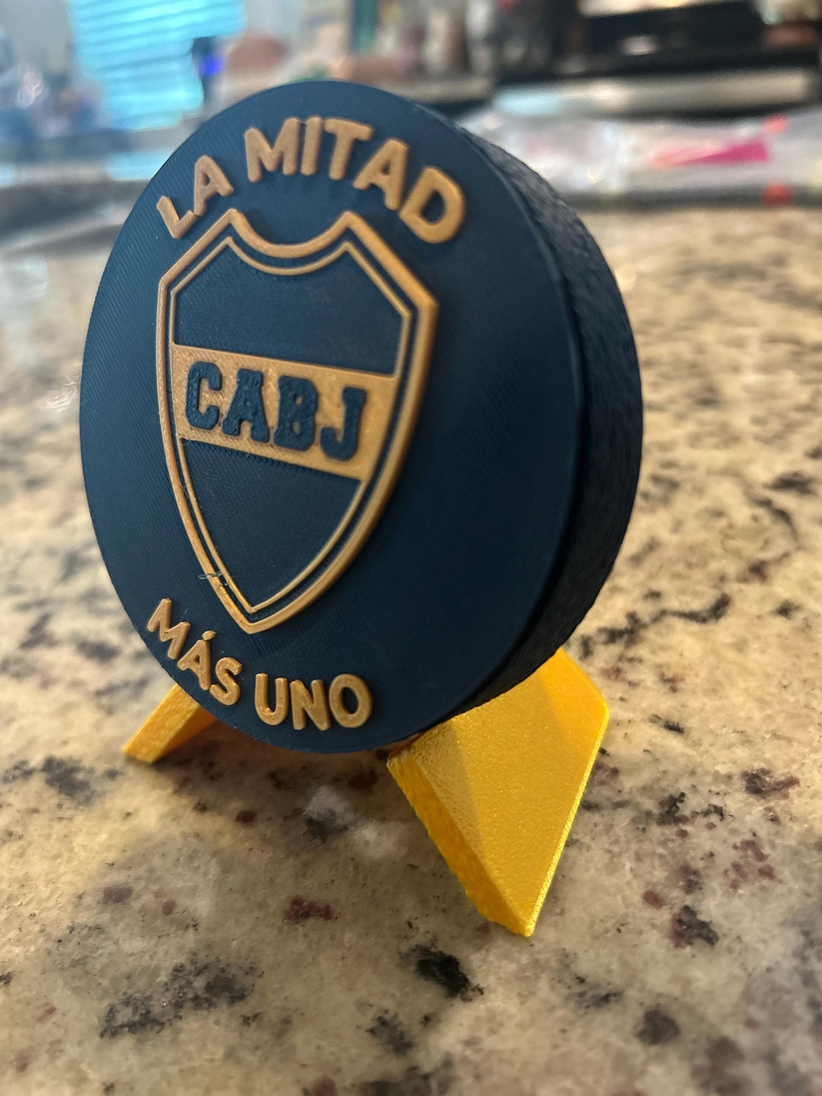 3D Printed Boca Juniors Crest Display | Stash Box, Desk Decor (La Mitad Mas Uno)