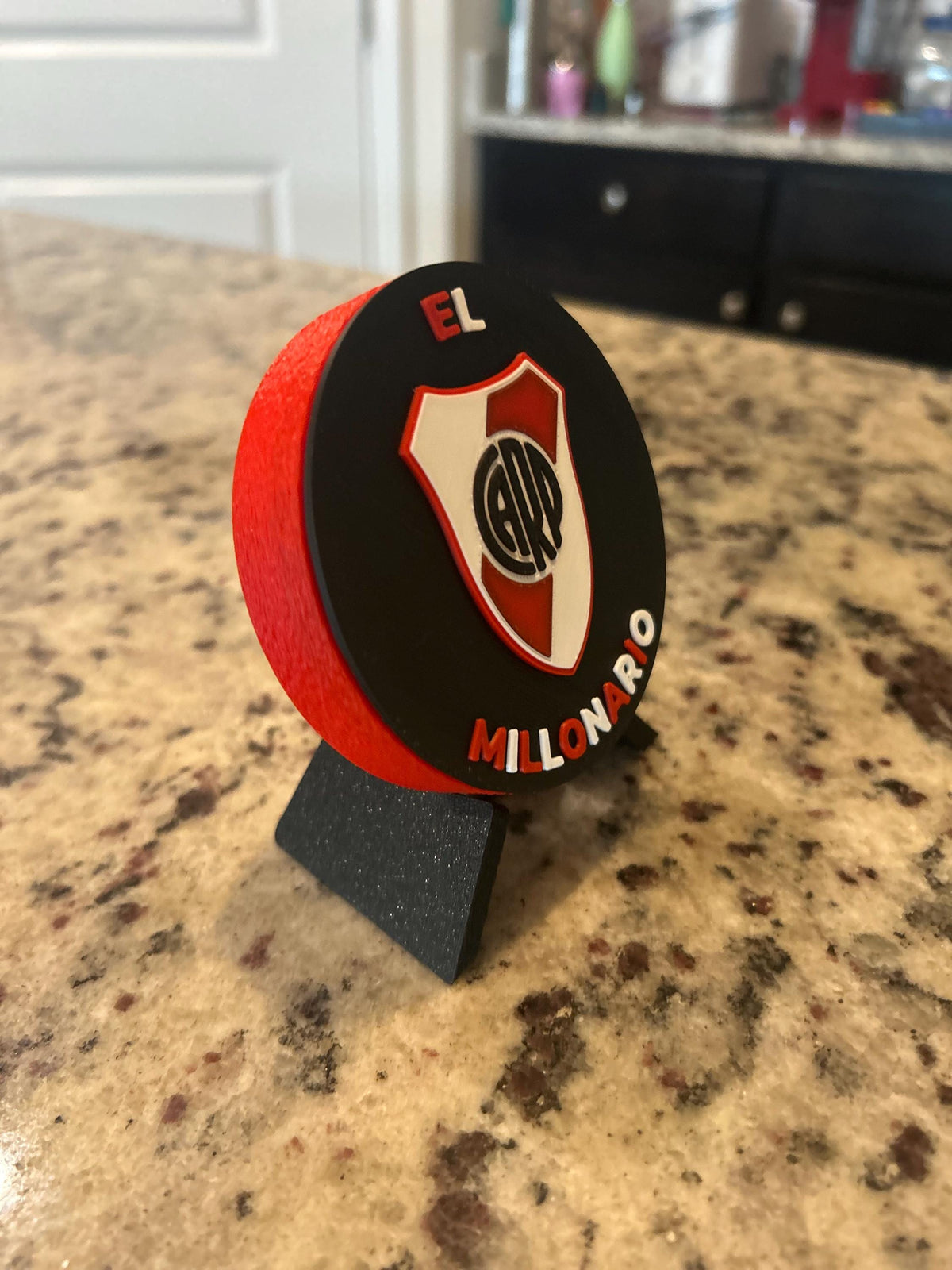 River Plate Personalized 3D Printed Medallion Stash Box | Soccer Futbol Fan Decor, Keepsake Gift