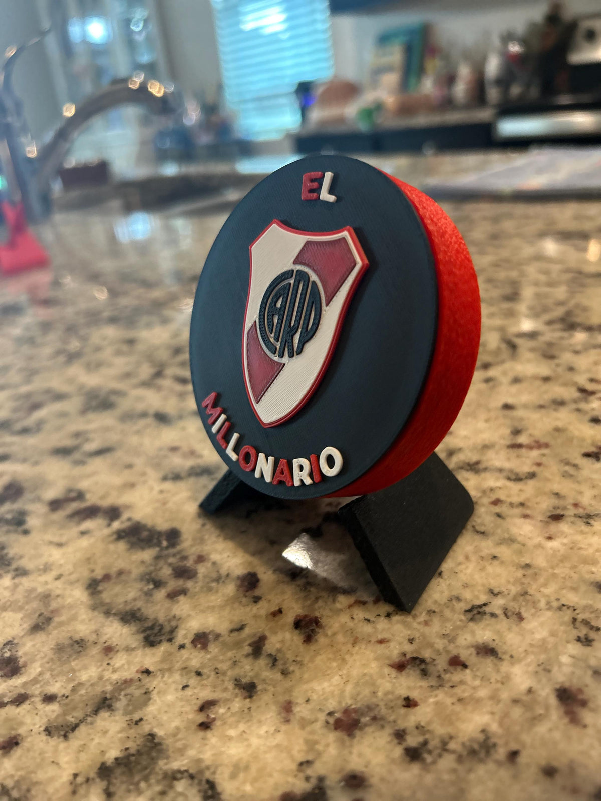 River Plate Personalized 3D Printed Medallion Stash Box | Soccer Futbol Fan Decor, Keepsake Gift