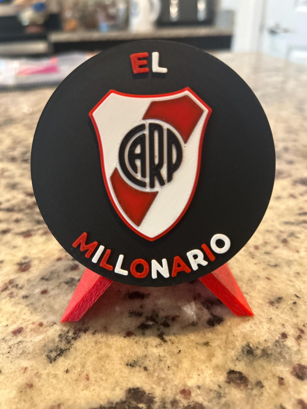 River Plate Personalized 3D Printed Medallion Stash Box | Soccer Futbol Fan Decor, Keepsake Gift