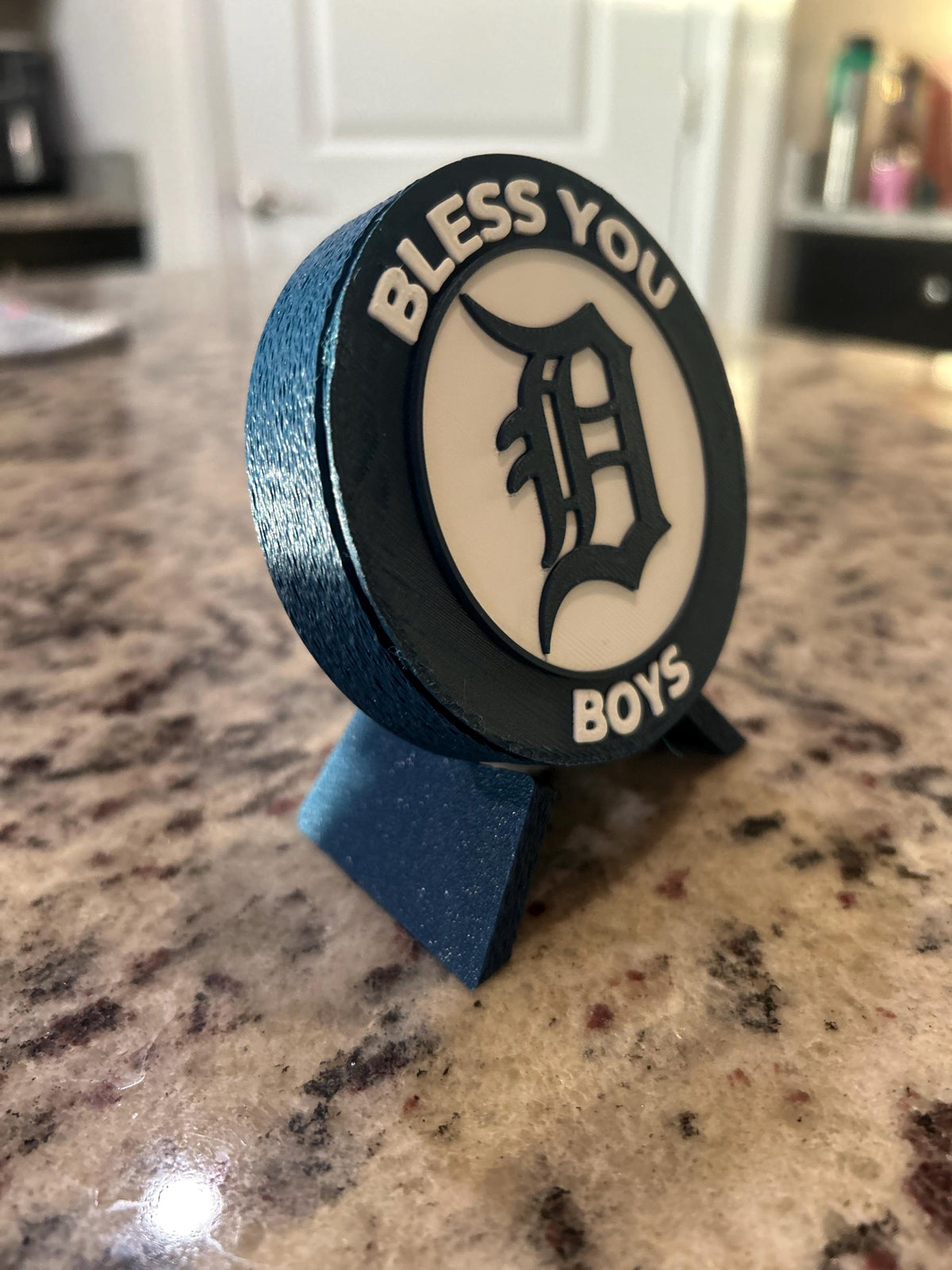 Detroit Tigers 3D Printed Medallion Stash Box | Desk Display Decor
