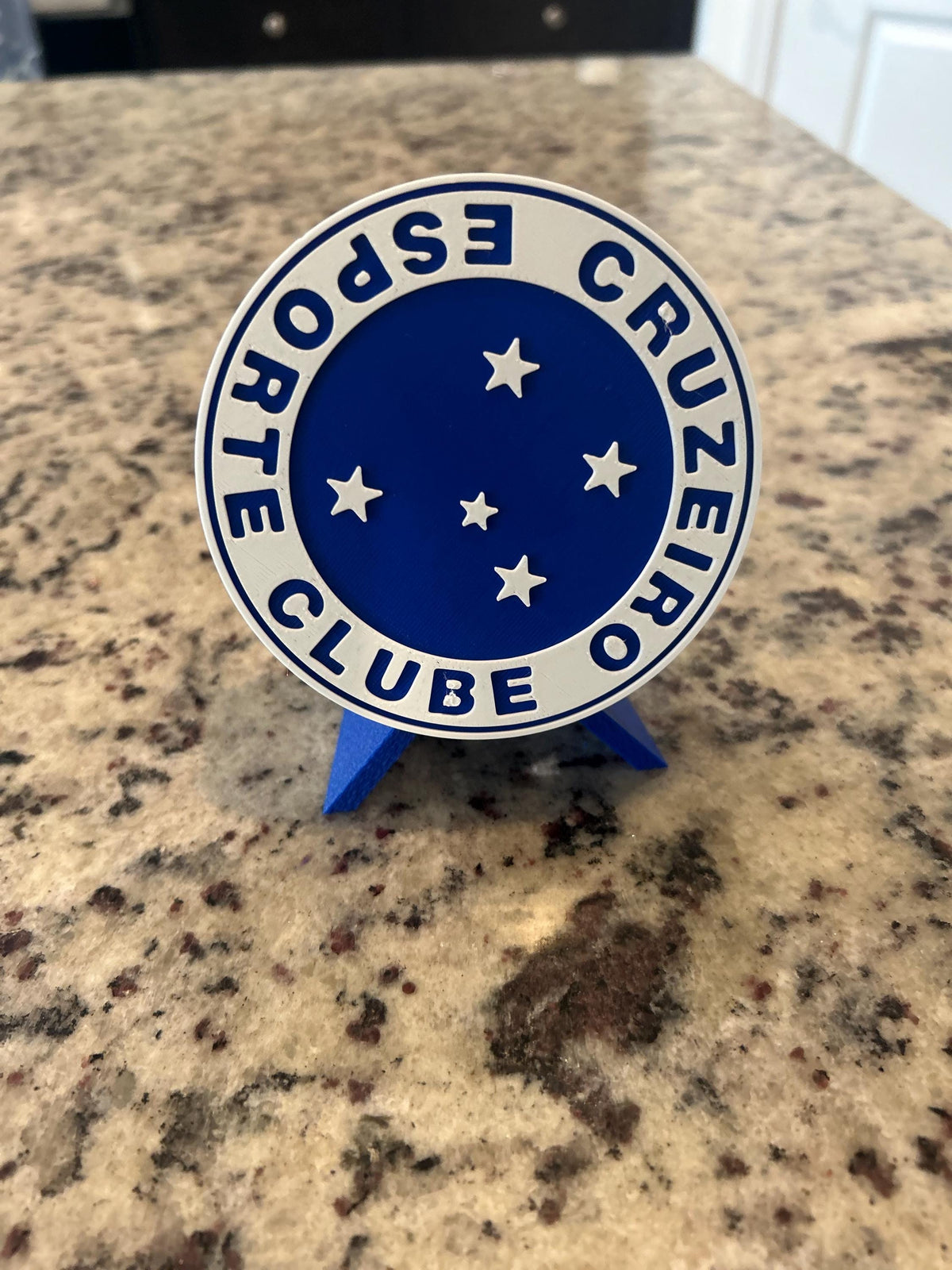 Cruzeiro Crest 3D Display | Stash Box, Desk Decor, Soccer Fan Gift