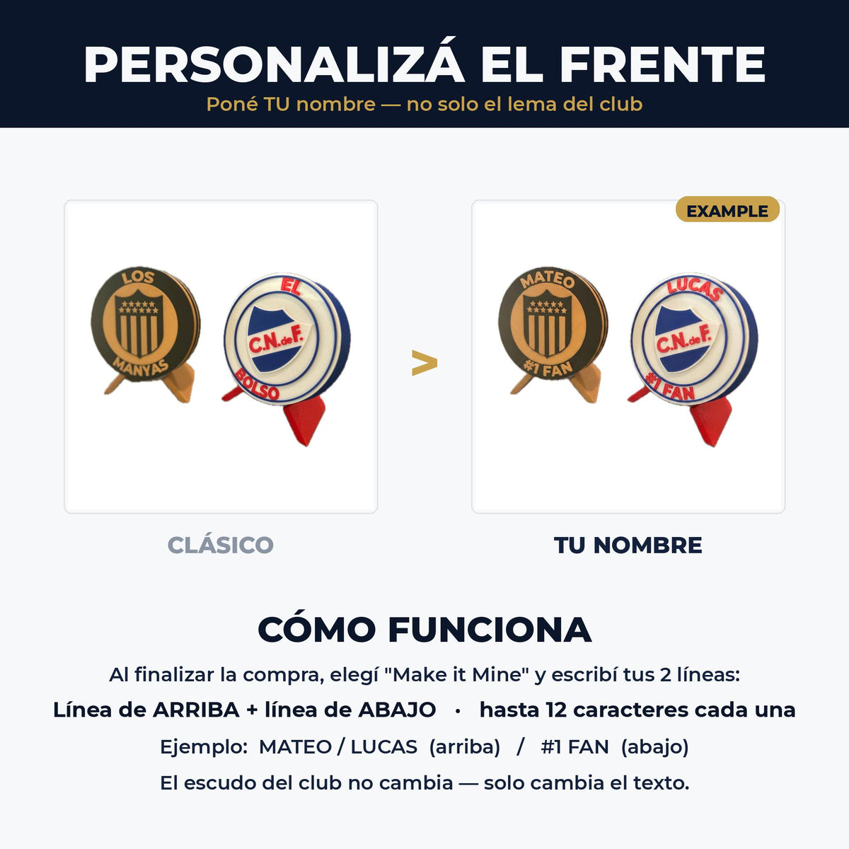 Nacional and Penarol combo set of two 3D printed Uruguay soccer display medallions with stands and stash boxes, free shipping fan gift, made in USA