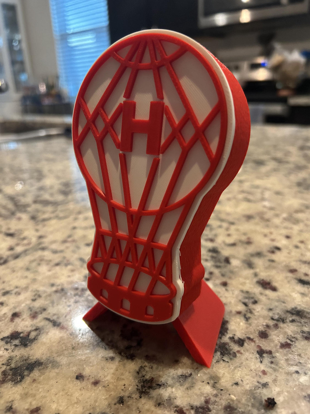 Club Atletico Huracan 3D printed escudo globo display with stand and hidden stash boxEl Globo Argentine soccer fan gift, made in USA
