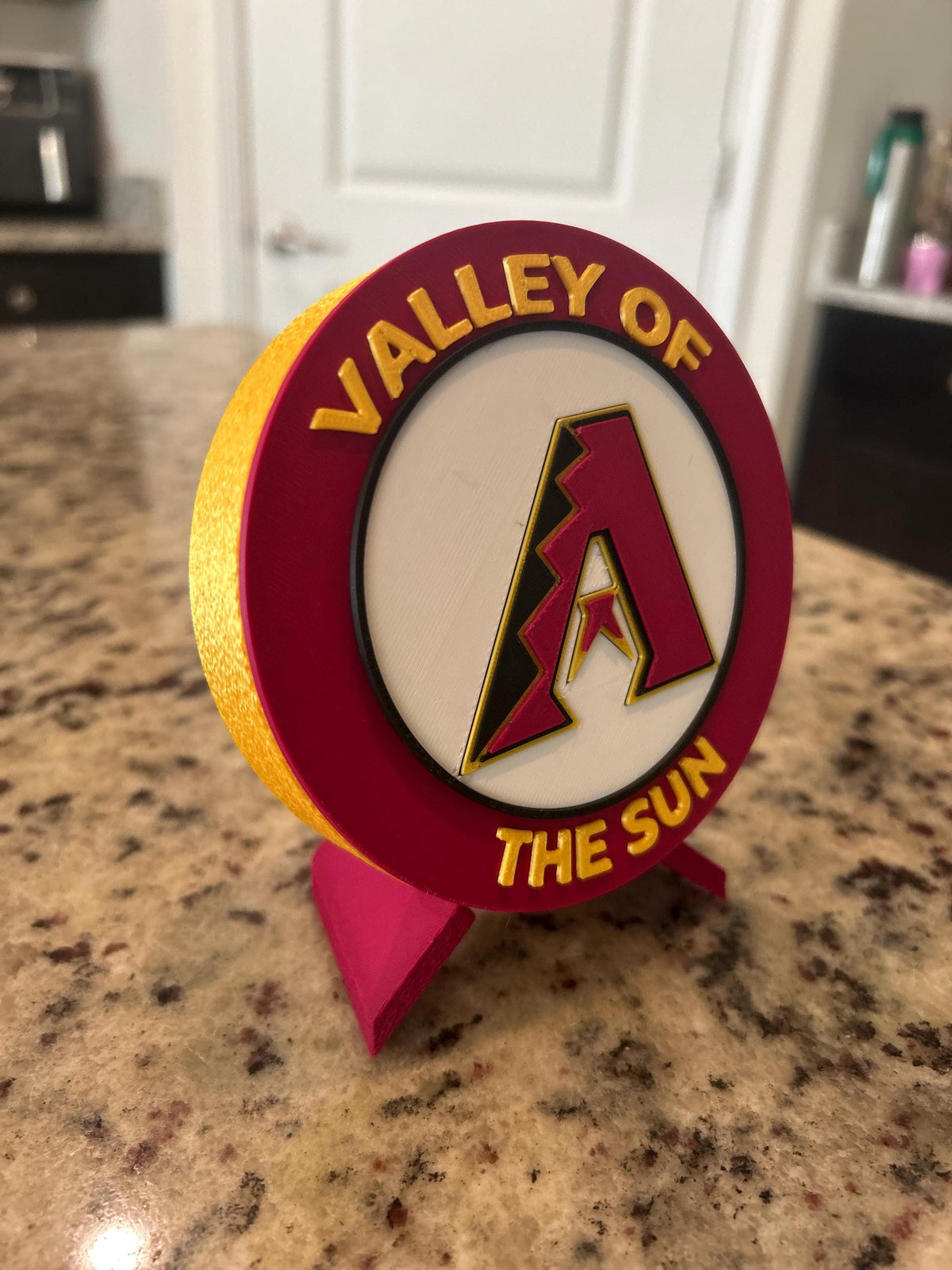 3D Printed Arizona Diamondbacks Desk Display | MLB Fan Stash Box (Personalized)