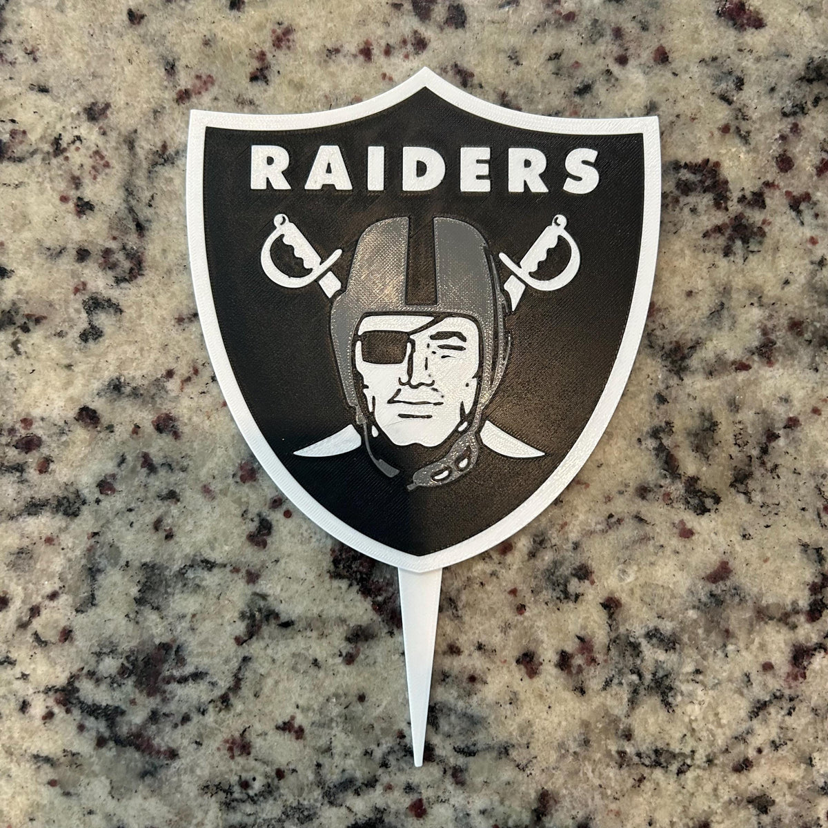 Las Vegas Raiders 3D Cake Topper & Cupcake Toppers | Food-Grade PETG (USA Made)