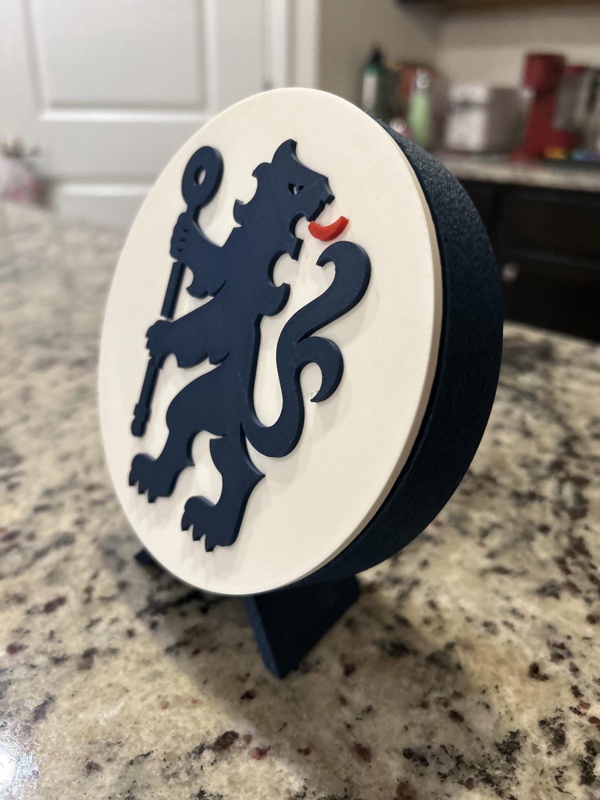 3D Printed Chelsea FC Crest Display & Stash Box | Premier League Soccer Gift