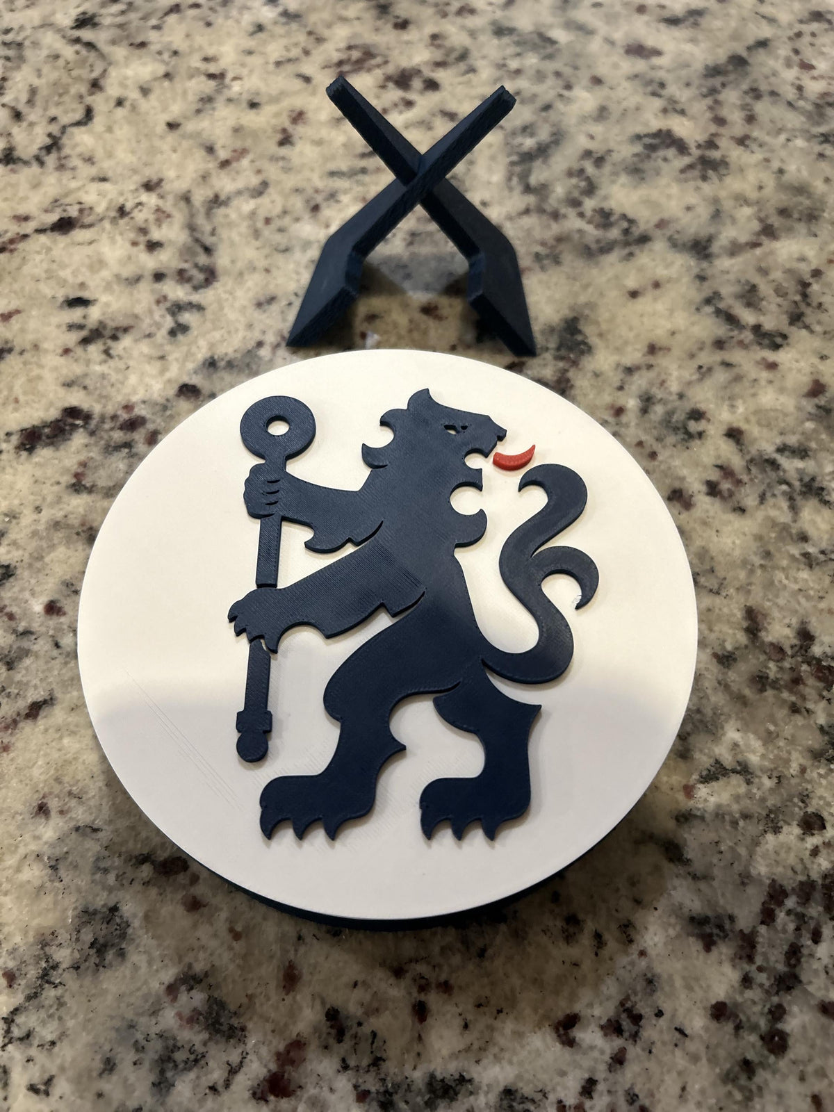 3D Printed Chelsea FC Crest Display & Stash Box | Premier League Soccer Gift
