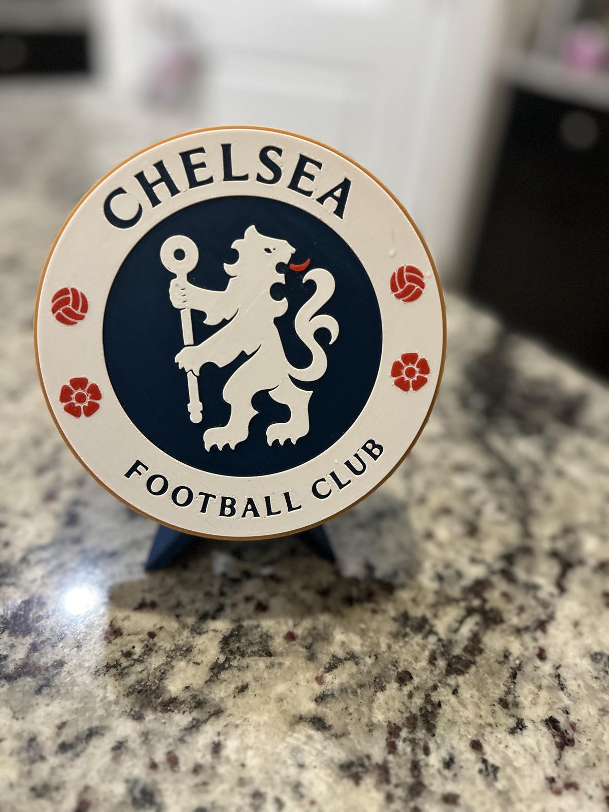 3D Printed Chelsea FC Crest Display & Stash Box | Premier League Soccer Gift