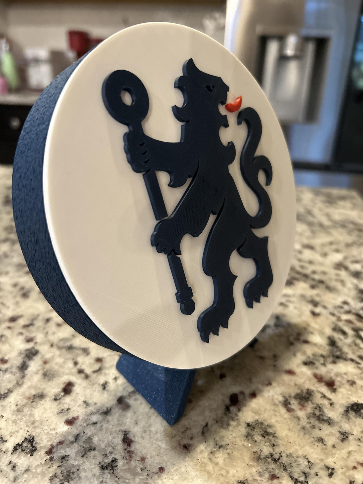 3D Printed Chelsea FC Crest Display & Stash Box | Premier League Soccer Gift