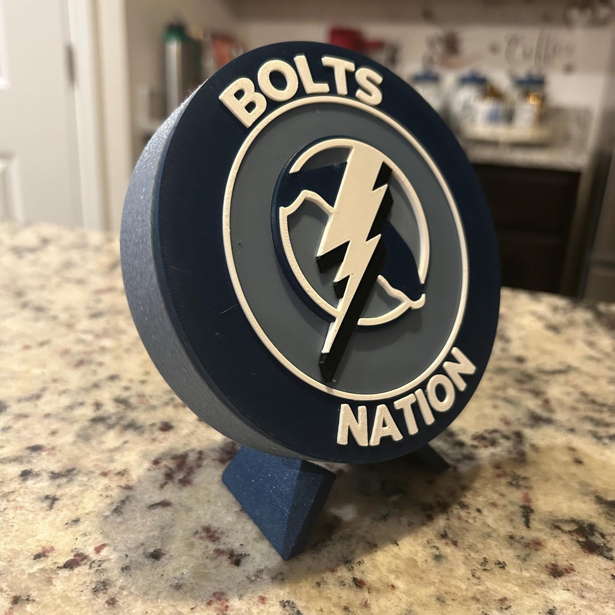 Personalized Tampa Bay Lightning 3D Roundel | NHL Fan Decor & Stash Box (Made to Order)