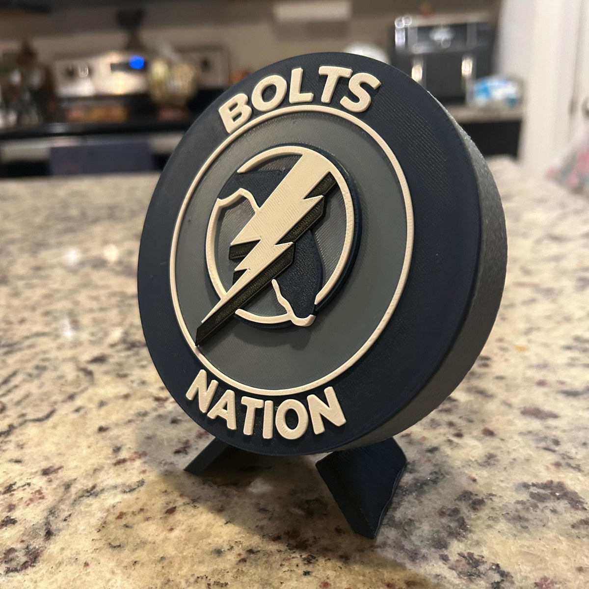 Personalized Tampa Bay Lightning 3D Roundel | NHL Fan Decor & Stash Box (Made to Order)