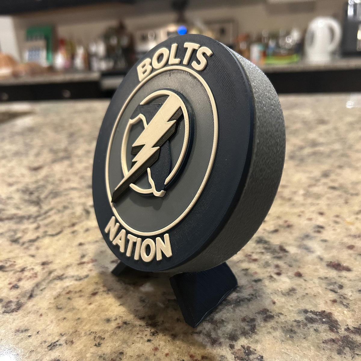Personalized Tampa Bay Lightning 3D Roundel | NHL Fan Decor & Stash Box (Made to Order)