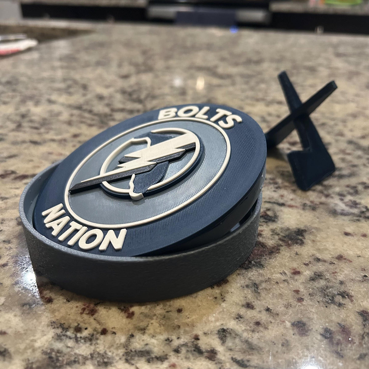 Personalized Tampa Bay Lightning 3D Roundel | NHL Fan Decor & Stash Box (Made to Order)