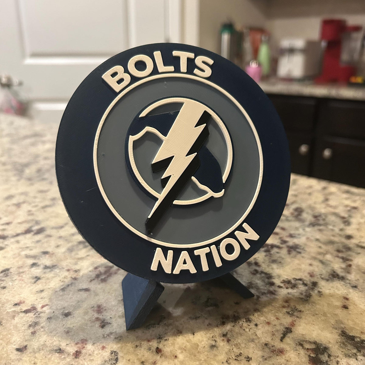 Personalized Tampa Bay Lightning 3D Roundel | NHL Fan Decor & Stash Box (Made to Order)