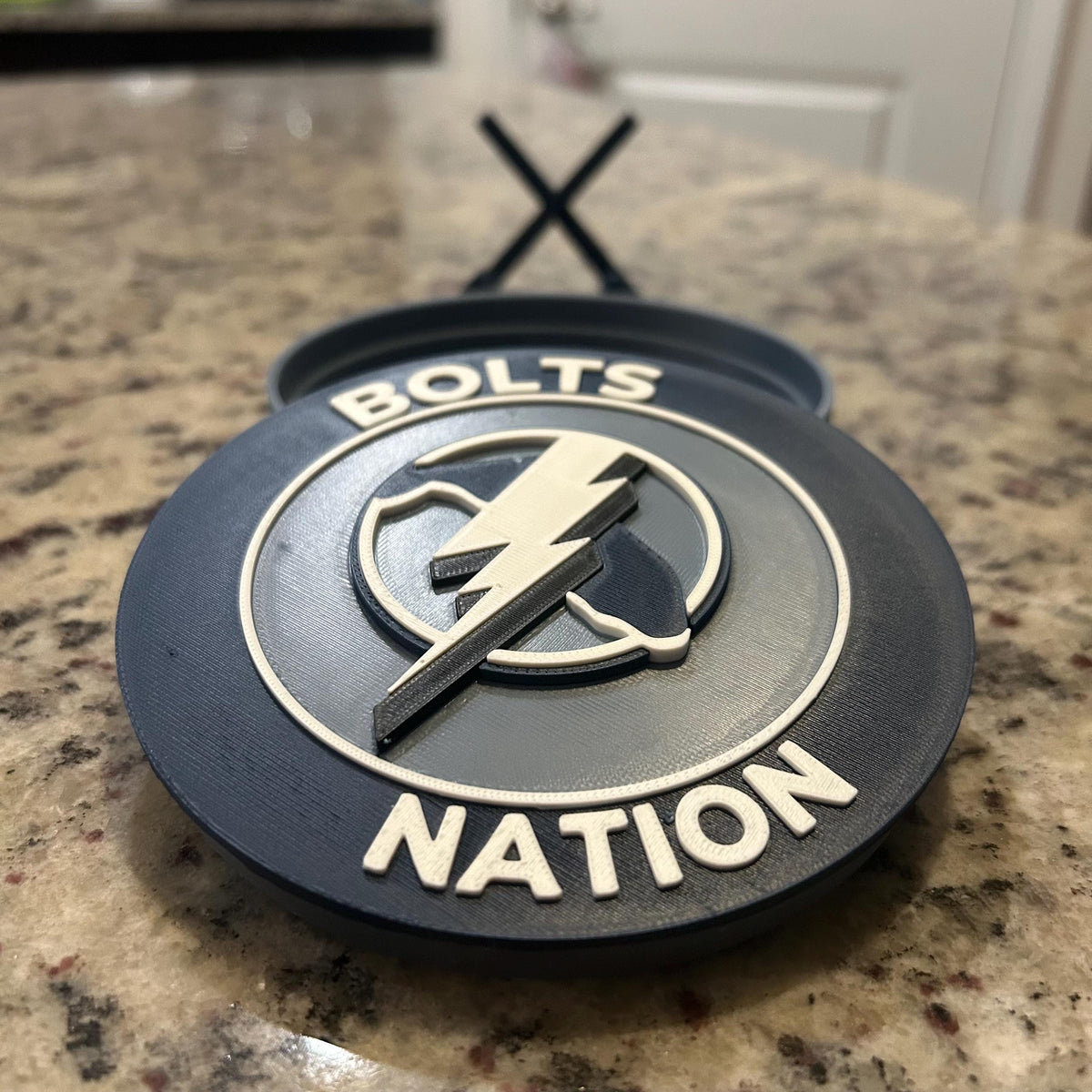 Personalized Tampa Bay Lightning 3D Roundel | NHL Fan Decor & Stash Box (Made to Order)