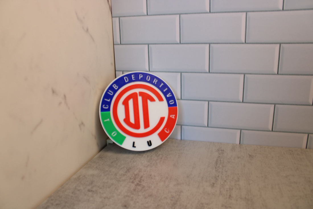 Deportivo Toluca FC 3D Plaque – Liga MX Mexican Soccer Fan Gift & Wall Decor Tiki-Taka3D