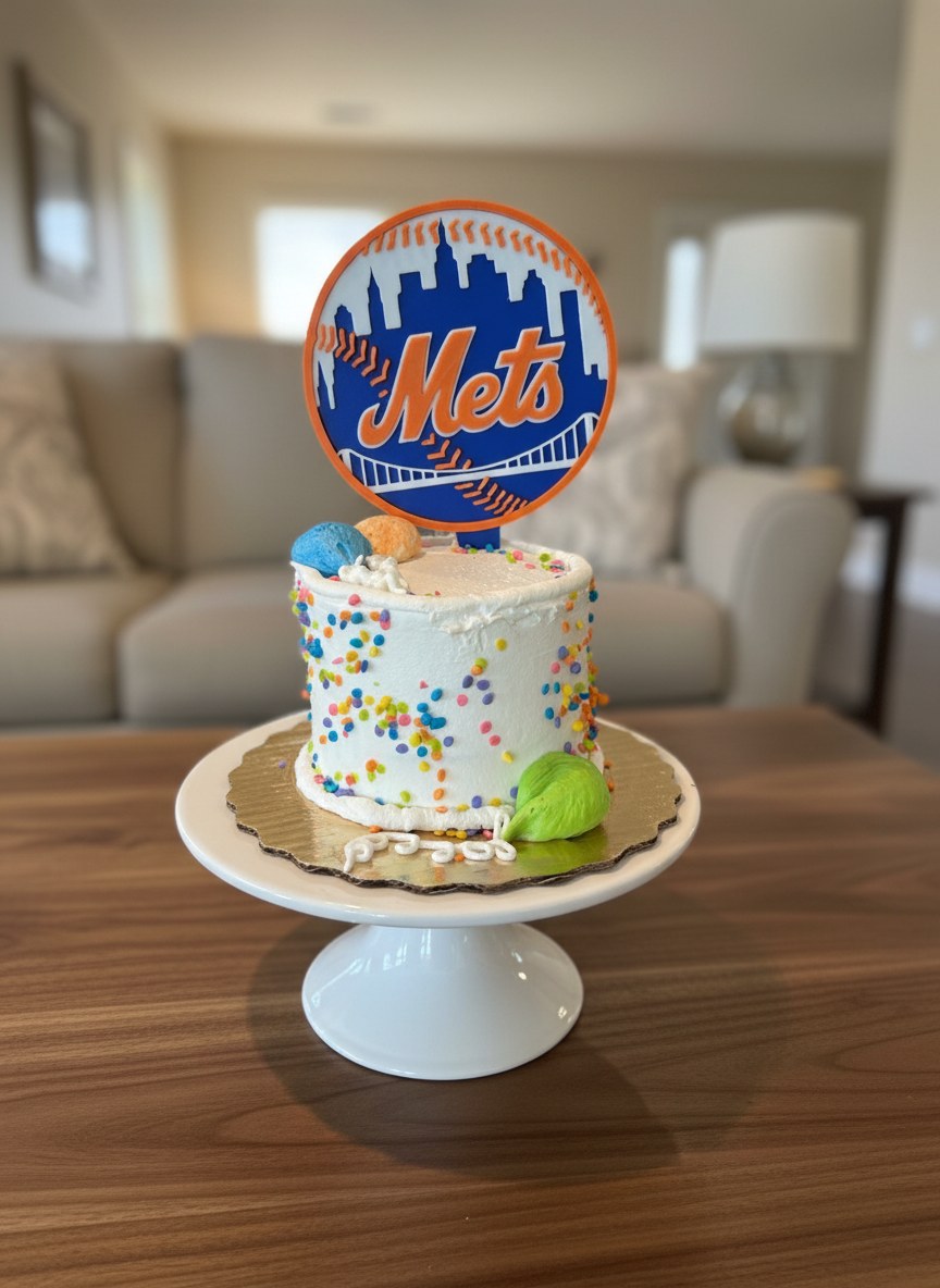 New York Mets Birthday Cake Topper