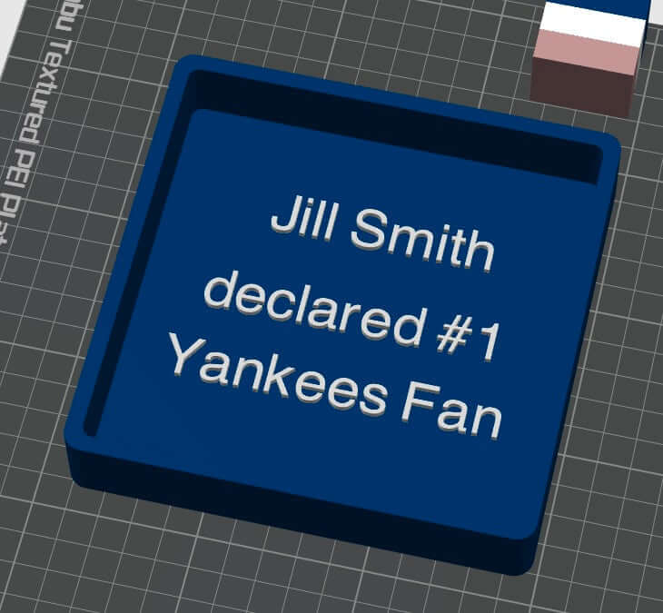 NY Yankees 3D Logo Stash Box: Unique MLB Baseball Fan Gift Tiki-Taka3D