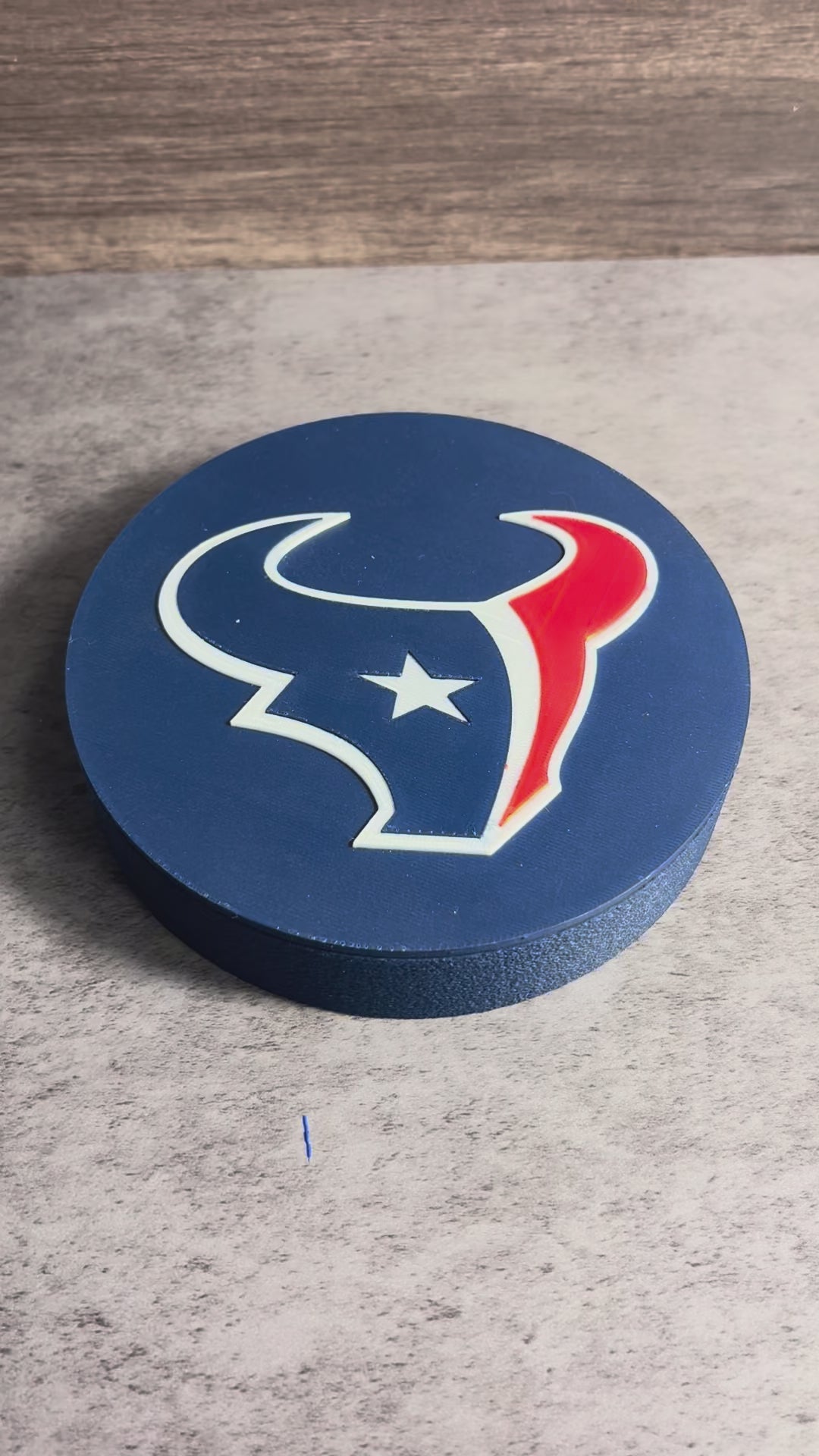 Load video: Texans 3D Logo Stash Box - Man Cave Sign - Keepsake
