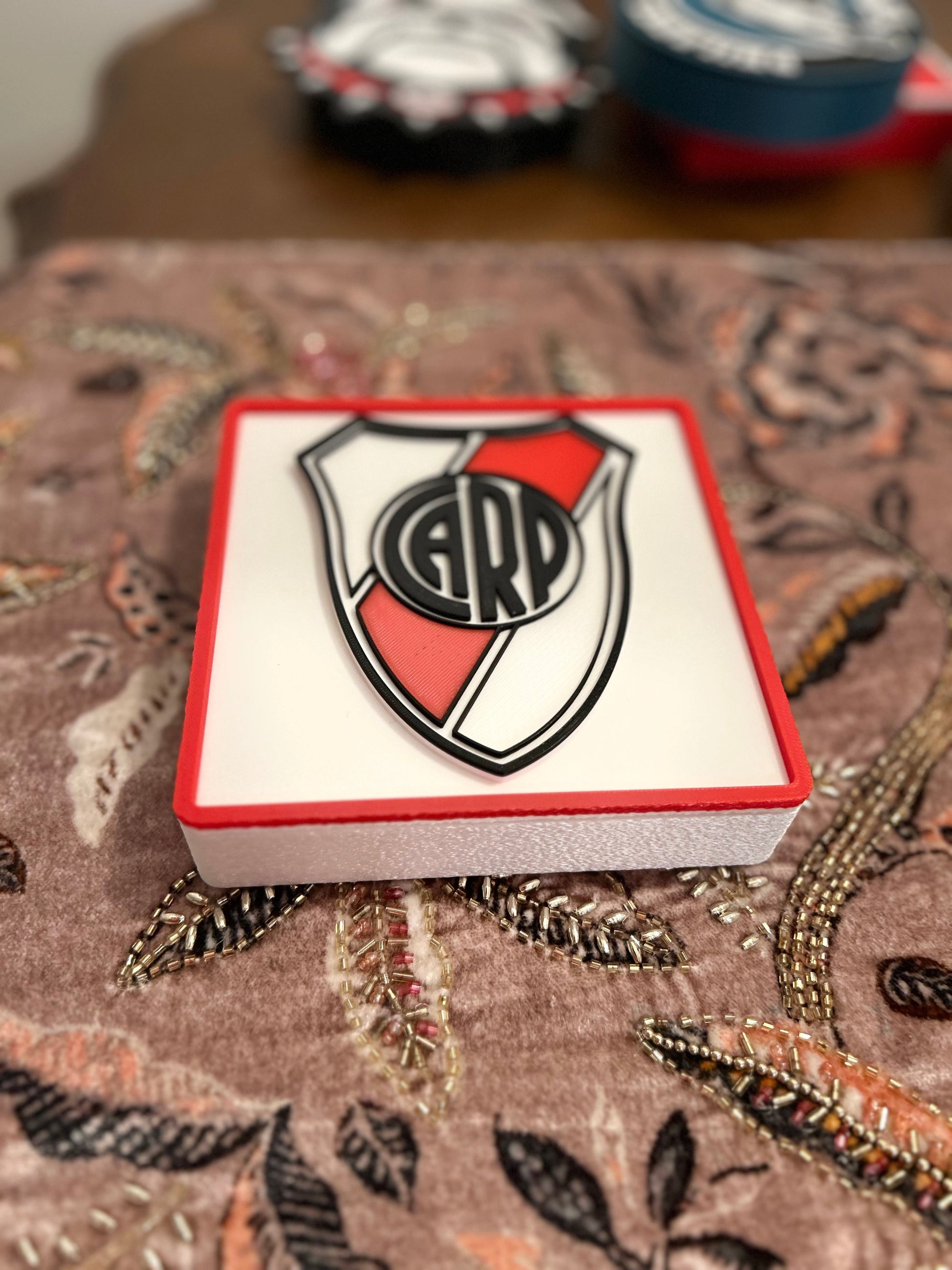 River Plate 3D Printed Plaque – Soccer Desk Decor & Gift for Coach or Fan My Store