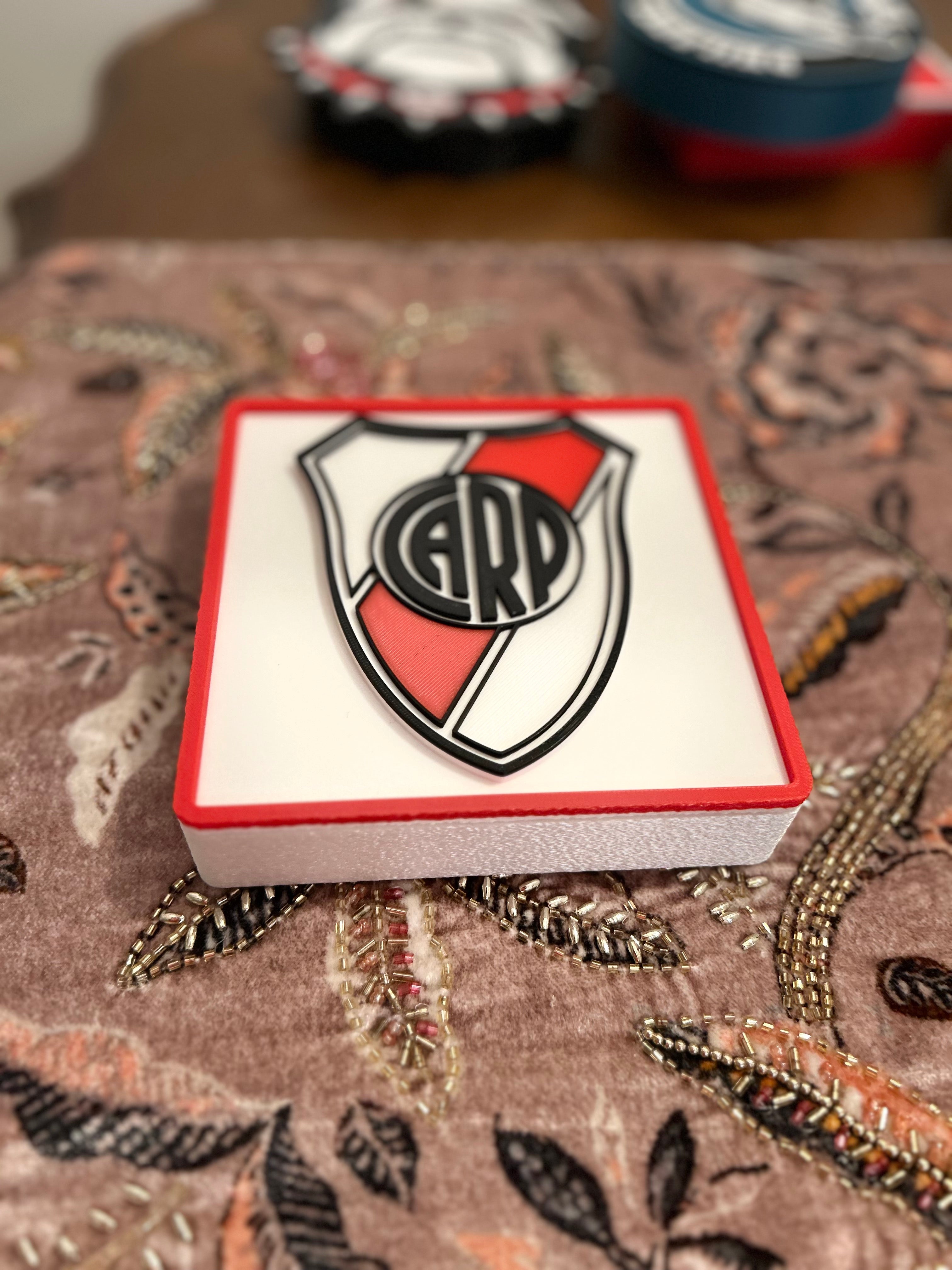 River Plate 3D Printed Plaque – Soccer Desk Decor & Gift for Coach or Fan My Store