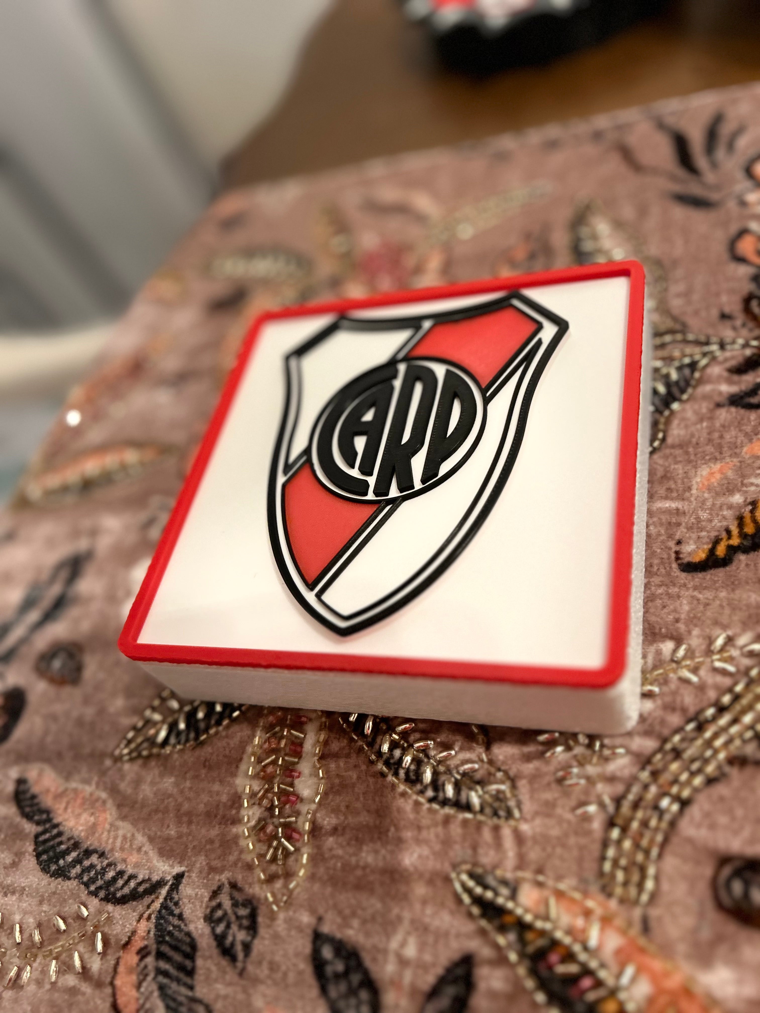 River Plate 3D Printed Plaque – Soccer Desk Decor & Gift for Coach or Fan My Store