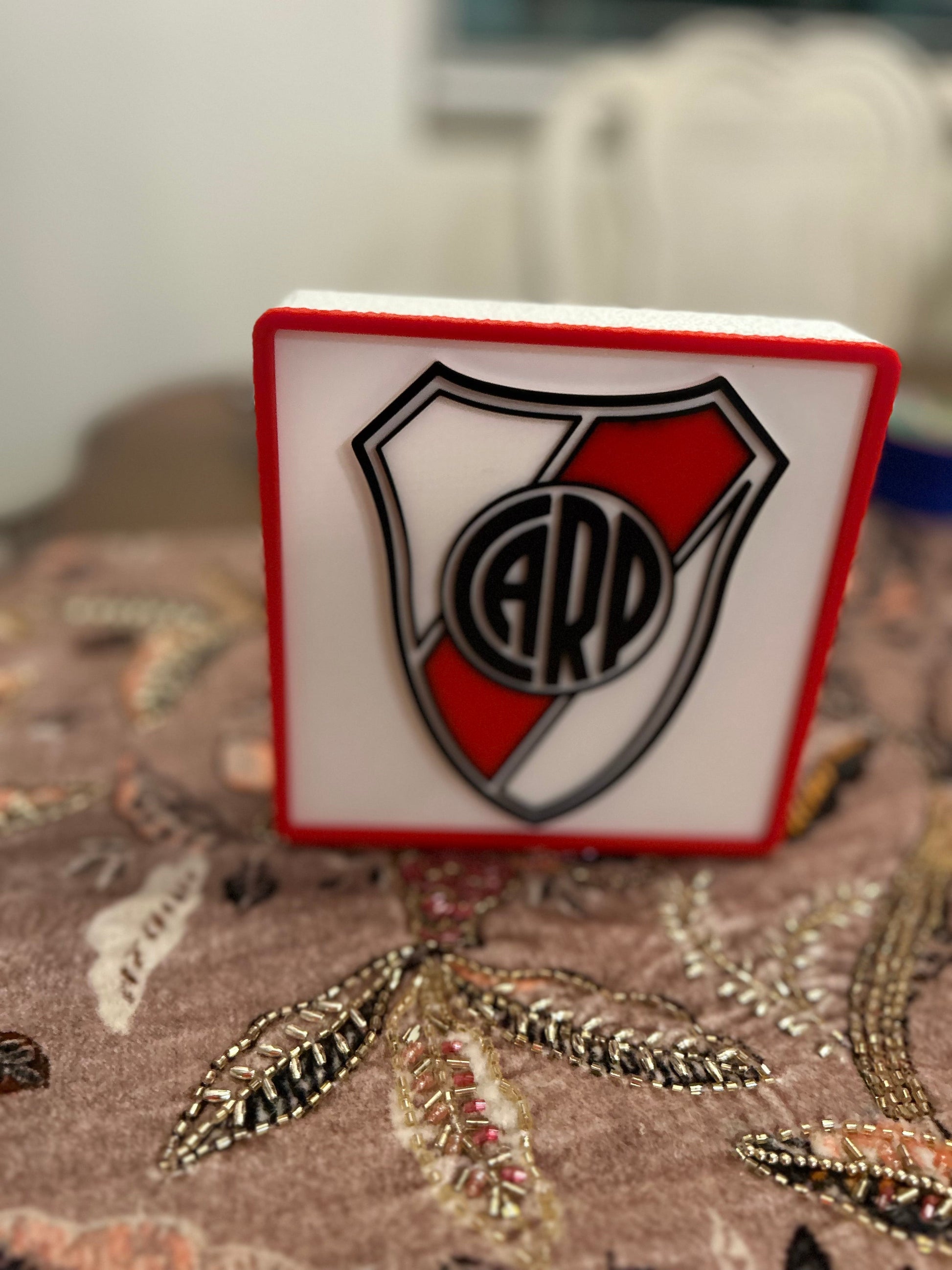 River Plate 3D Printed Plaque – Soccer Desk Decor & Gift for Coach or Fan My Store