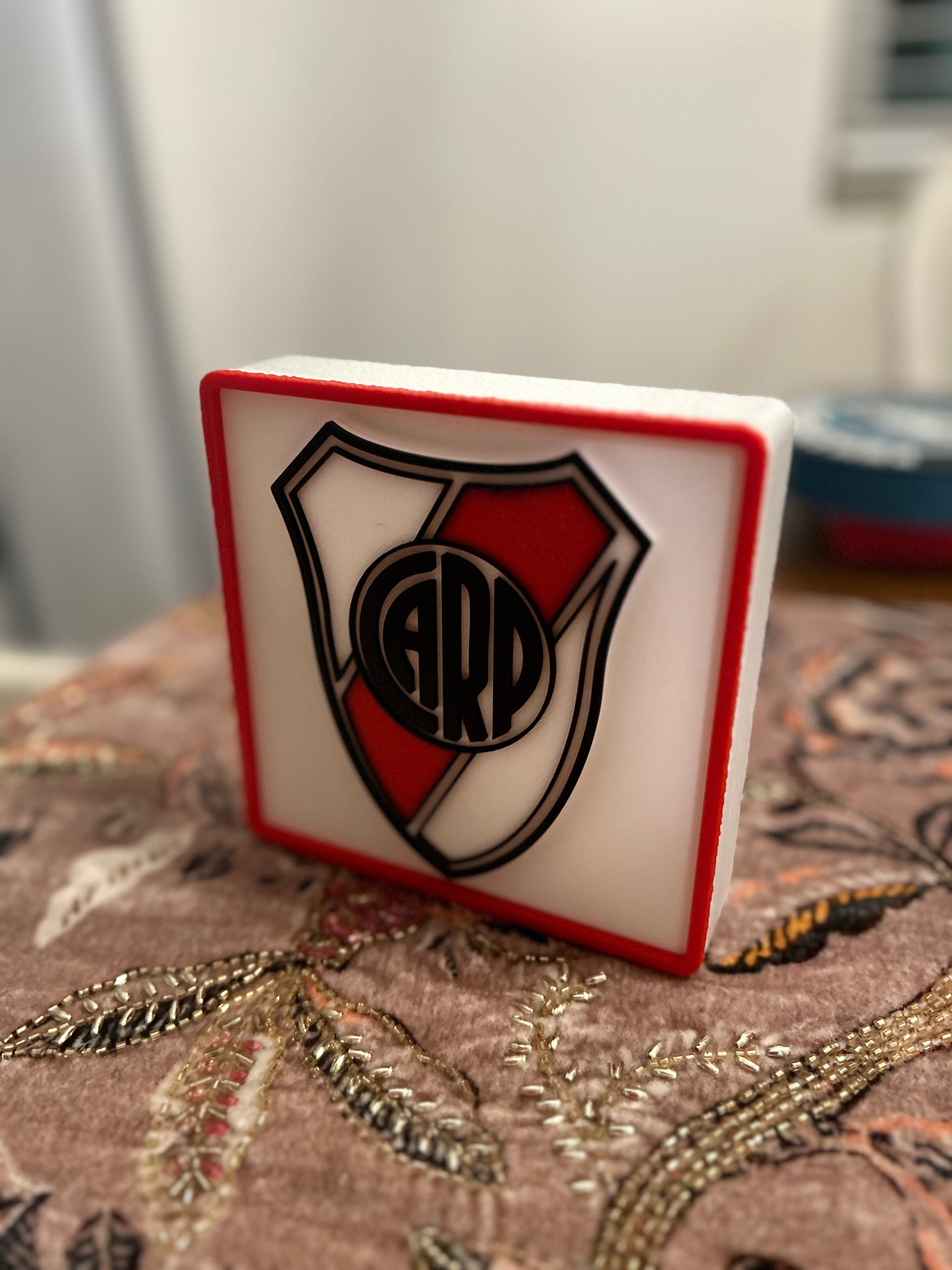 River Plate 3D Printed Plaque – Soccer Desk Decor & Gift for Coach or Fan My Store