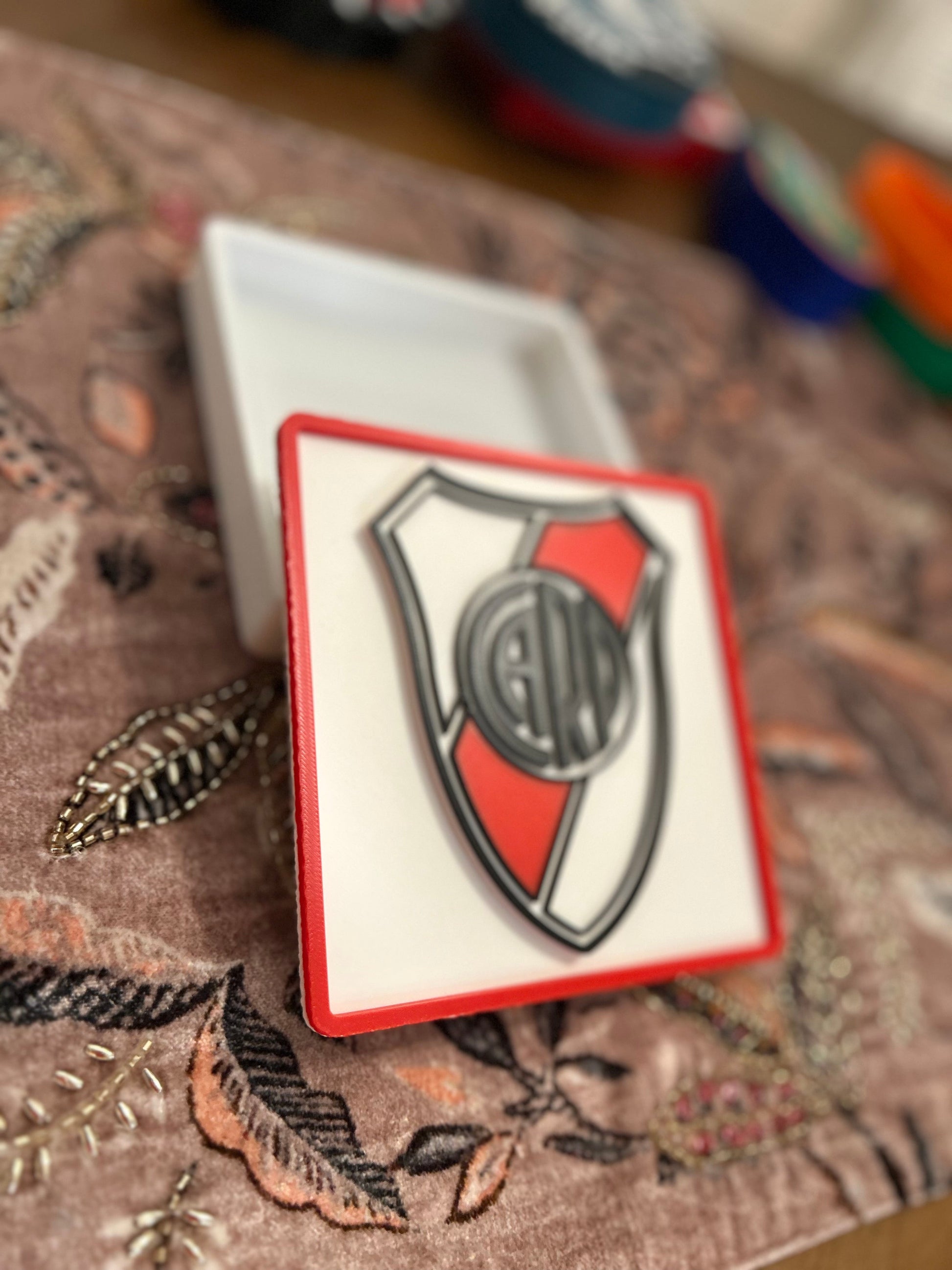 River Plate 3D Printed Plaque – Soccer Desk Decor & Gift for Coach or Fan My Store