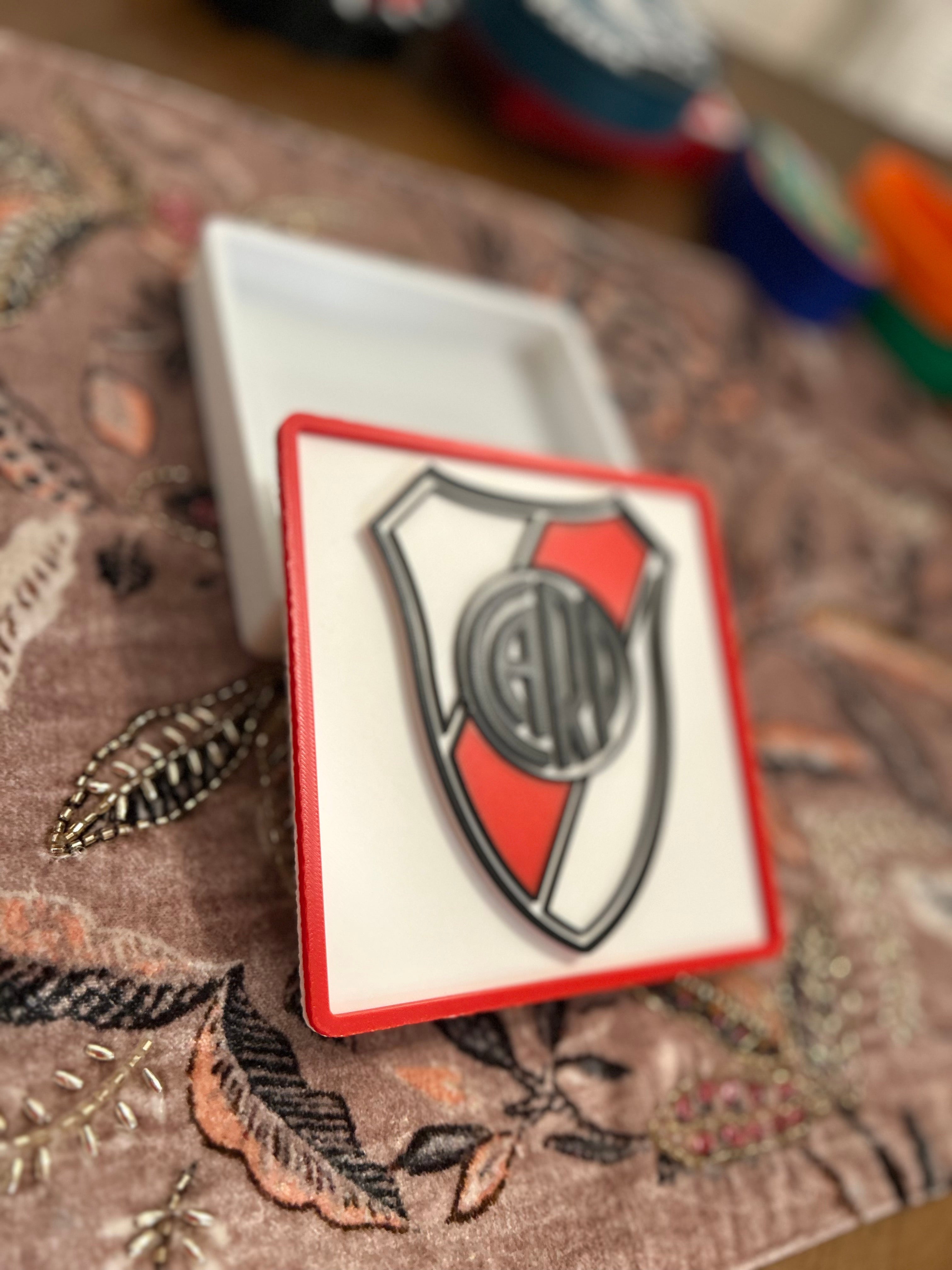 River Plate 3D Printed Plaque – Soccer Desk Decor & Gift for Coach or Fan My Store